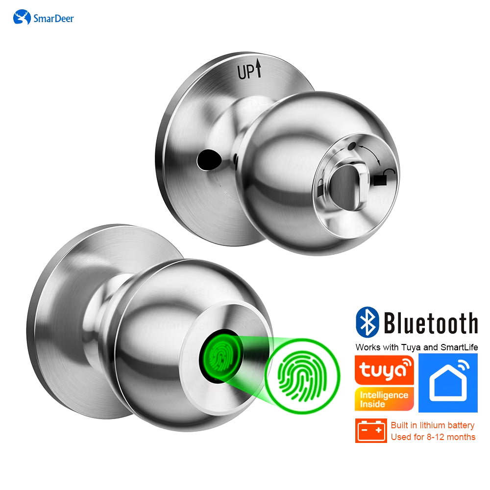 Fingerprint Lock for Tuya Smart Lock with Bluetooth Door Lock Keyless Entry with Fingerprint and Tuya App
